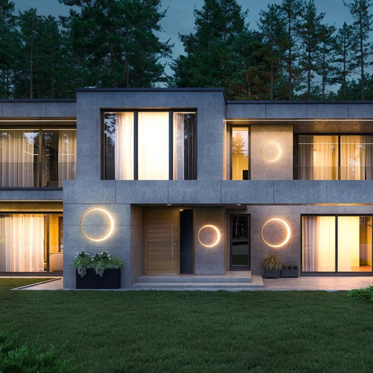 Lights of Scandinavia - Eclipse - IP65 Waterproof outdoor LED wall light. Warm light(3000K) LED strip with >30 000 hours of lifetime.