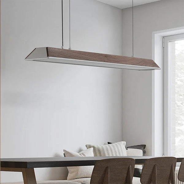La Cuisine Scandinavian Design Pendant Light from Lights of Scandinavia - Minimalist Wooden LED Ceiling Lamp with Adjustable Brightness and Color Temperature, Ideal for Dining Areas, Kitchens, and Offices