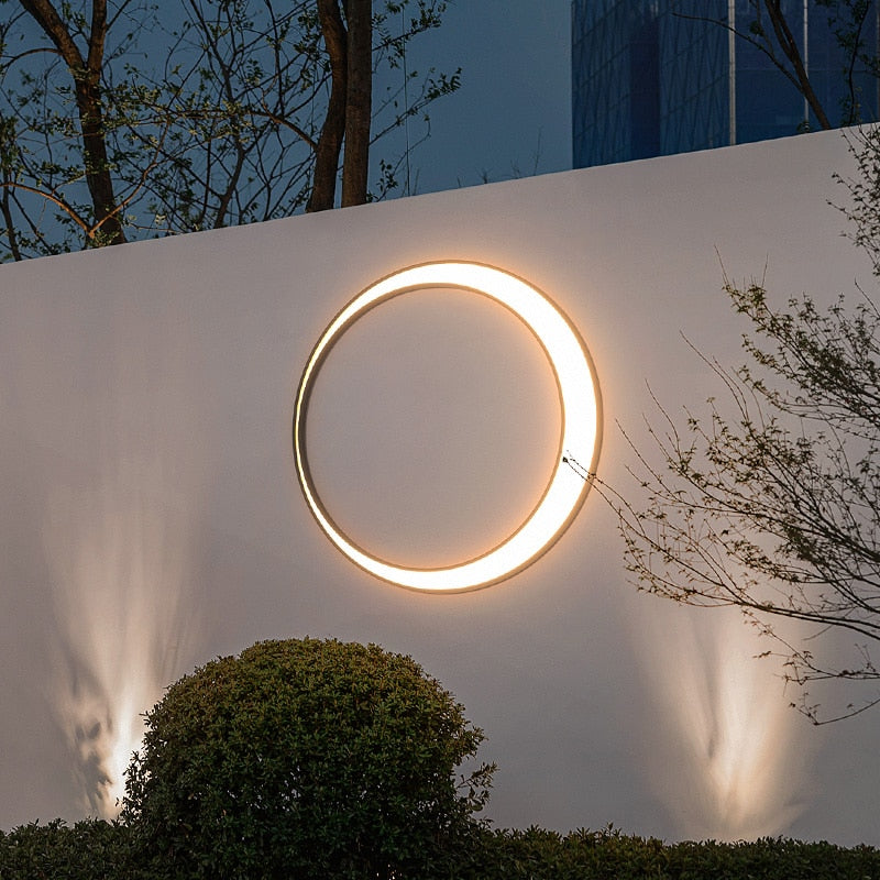 Lights of Scandinavia - Eclipse - IP65 Waterproof outdoor LED wall light.  Warm light(3000K) LED strip with >30 000 hours of lifetime.